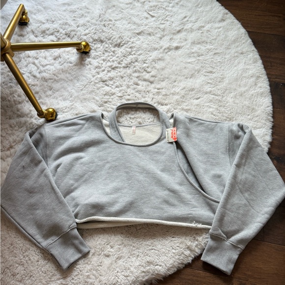Free People Tops - Free People Heather Gray Sweatshirt